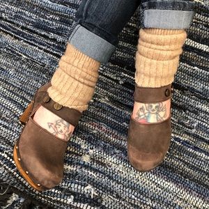 Sanita Nubuck Tobacco Mary Janes - Anthropologie